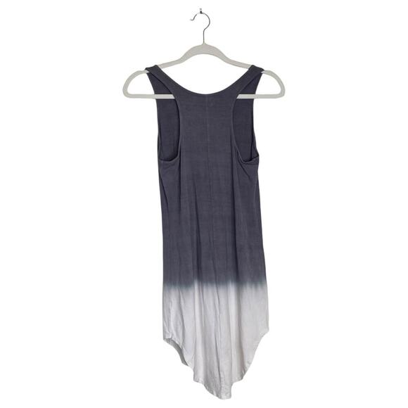 FEEL THE PIECE Gray Ombre Tank Dress Size XS Small Jersey Knit Dip Dye Casual - Picture 2 of 5